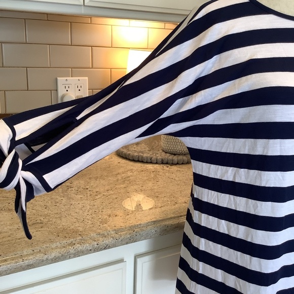 Soft Surroundings Navy and White Striped Women's Top Size Small - Picture 3 of 10